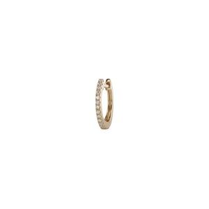 Jacquie Aiche Fine Jewelry Pave Diamond Mini Hoop Earring $530 YELLOW GOLD New